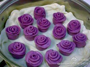 紫色玫瑰馒头的做法步骤14