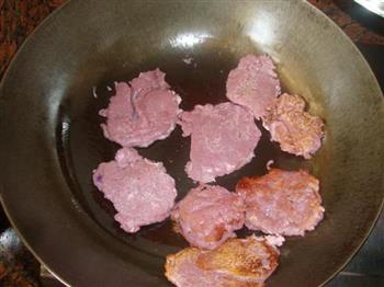 紫薯豆渣饼的做法步骤4