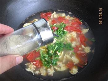 西红柿白蛤鸡蛋汤的做法图解11