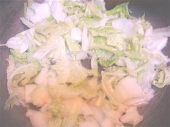 南瓜年糕炒白菜的做法步骤4