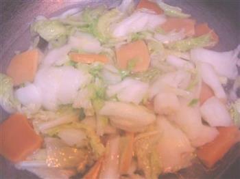 南瓜年糕炒白菜的做法步骤5