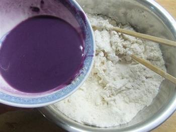 紫薯银丝卷的做法步骤3