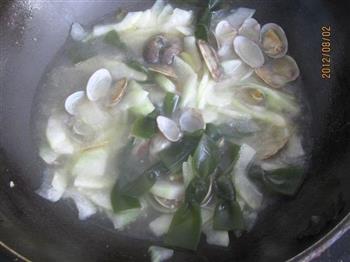 冬瓜海带花蛤汤的做法图解10