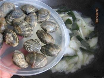 冬瓜海带花蛤汤的做法图解9