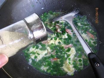 小虾韭菜鸡蛋汤的做法图解11