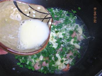 小虾韭菜鸡蛋汤的做法图解8