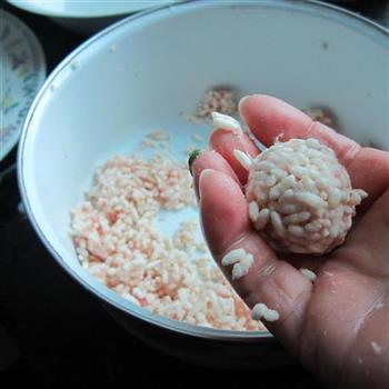 米花肉丸子的做法步骤5