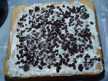 蜜豆奶油蛋糕卷的做法步骤10