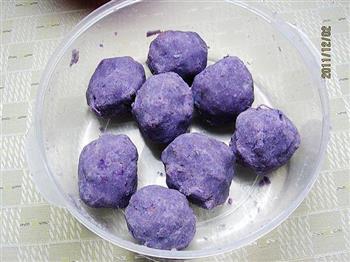 紫薯馒头的做法图解2