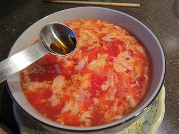 西红柿蛋花汤的做法步骤14