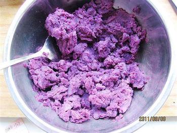 紫薯冰皮月饼的做法步骤2