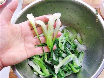 虾米手撕油菜的做法步骤5