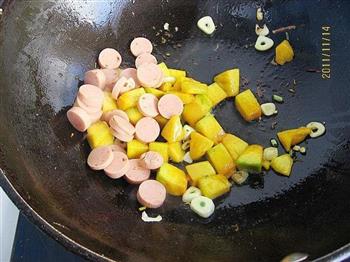 蒜香南瓜焖饭的做法步骤5