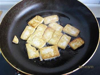 蒜黄蚝油豆腐的做法图解3