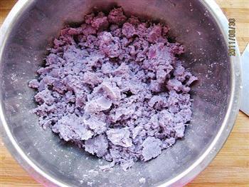 酸奶紫薯芝麻球的做法步骤1