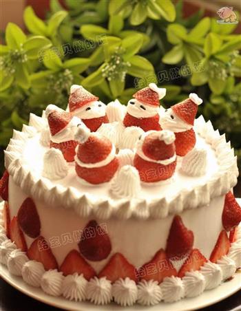 圣诞草莓蛋糕的做法步骤18