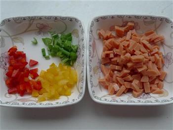 彩椒火腿豆腐花的做法步骤9