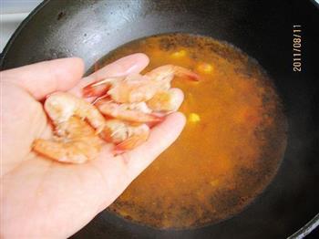 鲜虾疙瘩汤的做法图解4