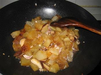 香菇肉片烧柚皮的做法步骤9
