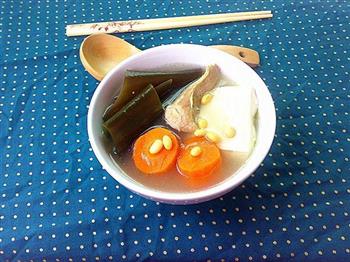 海带豆腐鱼尾汤的做法步骤9