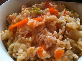 胡萝卜白菜焖米饭的做法图解5