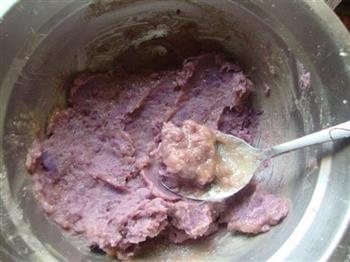 奶香紫薯饼干的做法步骤3