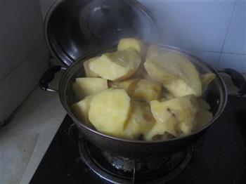 黄米红薯果果的做法步骤2