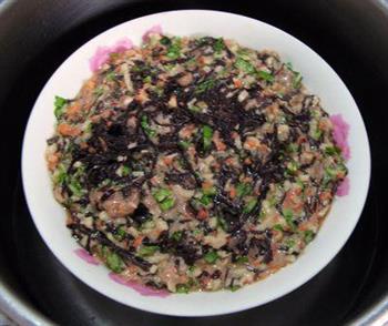 莲藕紫菜蒸肉饼的做法步骤9