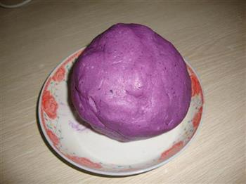 椰蓉紫薯糯米糍的做法图解2