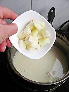 豆浆白果香梨羹的做法步骤10