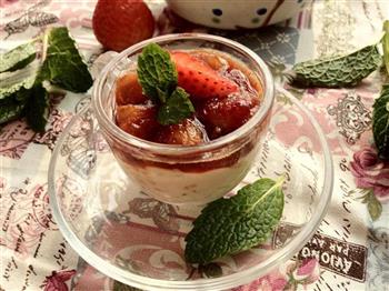 红糖草莓米布丁的做法步骤10