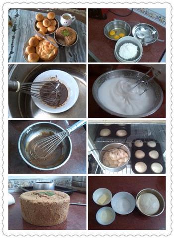朱古力蛋糕和小餐包的做法步骤24