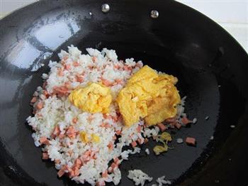 木瓜火腿蛋炒饭的做法步骤8