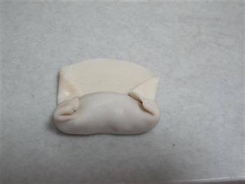 饺子皮豆沙卷的做法步骤4