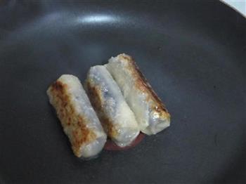 饺子皮豆沙卷的做法步骤9