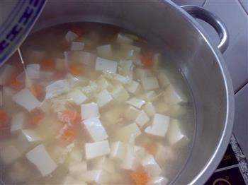 虾仁豆腐汤的做法步骤6