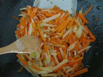 胡萝卜炒土豆丝的做法图解7