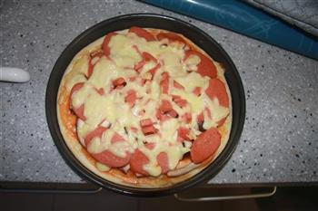 香菇火腿披萨的做法步骤14