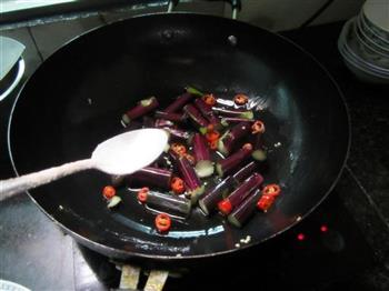 辣炒红苔菜的做法步骤4