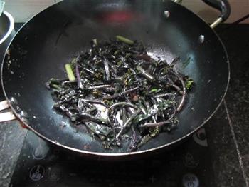 清炒红苔菜的做法步骤5