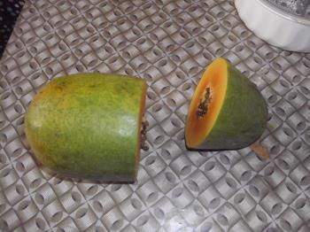 椰汁木瓜冻的做法图解1