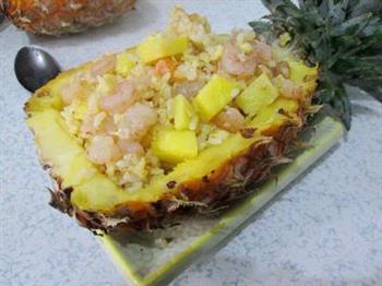虾仁菠萝焗饭的做法步骤10