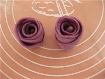 紫薯玫瑰花馒头的做法步骤10