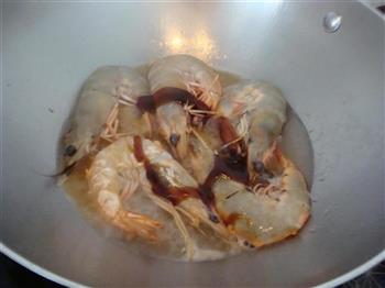 蚝油煎对虾的做法图解8