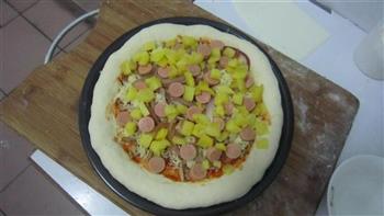 菠萝火腿披萨的做法步骤14