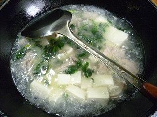 菜芯干豆腐猪肚汤的做法图解12
