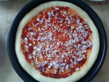 虾仁火腿披萨的做法步骤9
