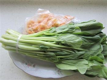 虾米煮菜心的做法步骤1
