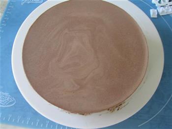 巧克力慕斯刷绣蛋糕的做法步骤15