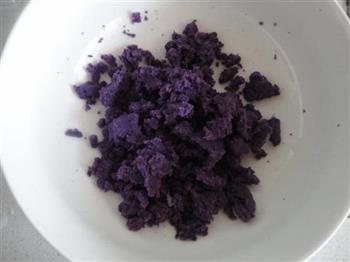 紫薯豆渣糯米饼的做法步骤1